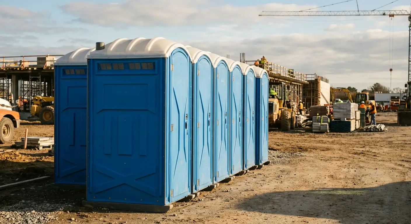 Luxury restroom trailer rental background in Bakersfield, CA